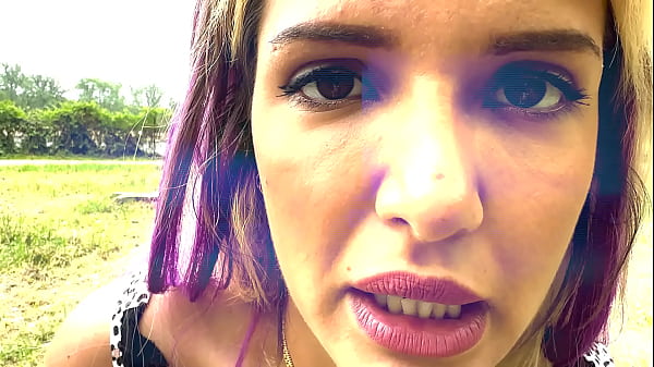 Crystal Richi WETTING jeans in public park and drinking Pee